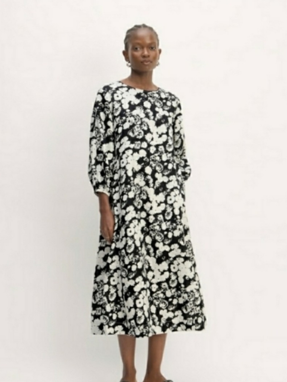 NWT Everlane Linen A-line Midi Dress